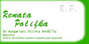 renata polifka business card